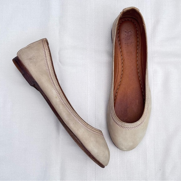 Frye Carson Leather Ballet Flats in size 6 - Picture 2 of 9